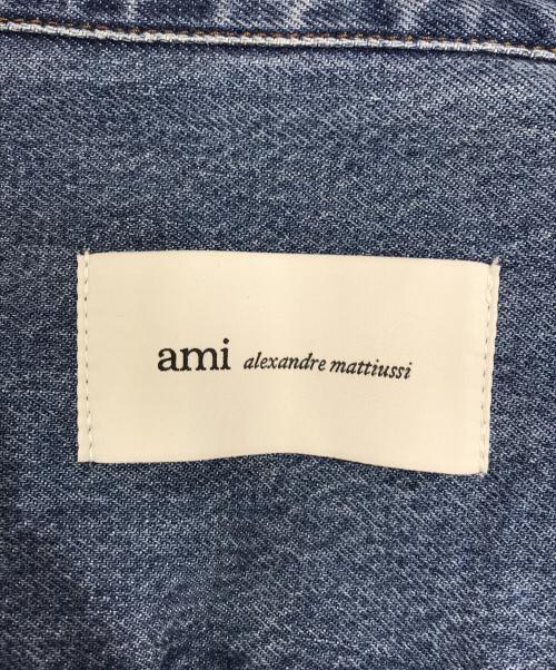 AMI Alexandre Mattiussi（アミアレクサンドルマテュッシ）AMI Alexandre Mattiussi (アミアレクサンドルマテュッシ) Ami de Coeurデニムシャツ インディゴ サイズ:Sの古着・服飾アイテム