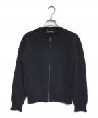 tricot COMME des GARCONSトリココムデギャルソン）の古着「ケーブルニットカーディガン」｜ネイビー