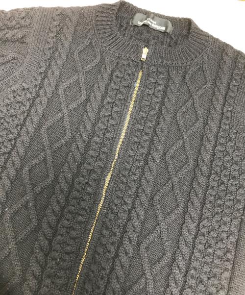 tricot COMME des GARCONS（トリココムデギャルソン）tricot COMME des GARCONS (トリココムデギャルソン) ケーブルニットカーディガン ネイビー サイズ:表記なしの古着・服飾アイテム
