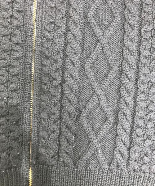 tricot COMME des GARCONS（トリココムデギャルソン）tricot COMME des GARCONS (トリココムデギャルソン) ケーブルニットカーディガン ネイビー サイズ:表記なしの古着・服飾アイテム