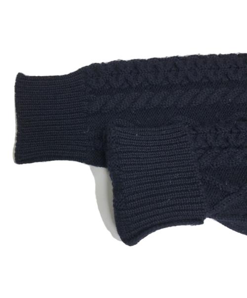 tricot COMME des GARCONS（トリココムデギャルソン）tricot COMME des GARCONS (トリココムデギャルソン) ケーブルニットカーディガン ネイビー サイズ:表記なしの古着・服飾アイテム
