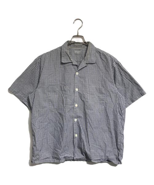 COMME des GARCONS HOMME（コムデギャルソン オム）COMME des GARCONS HOMME (コムデギャルソン オム) S/S開襟チェックシャツ ネイビー サイズ:表記なしの古着・服飾アイテム