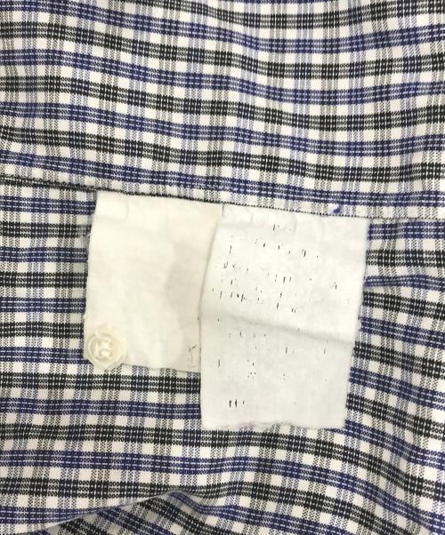 COMME des GARCONS HOMME（コムデギャルソン オム）COMME des GARCONS HOMME (コムデギャルソン オム) S/S開襟チェックシャツ ネイビー サイズ:表記なしの古着・服飾アイテム