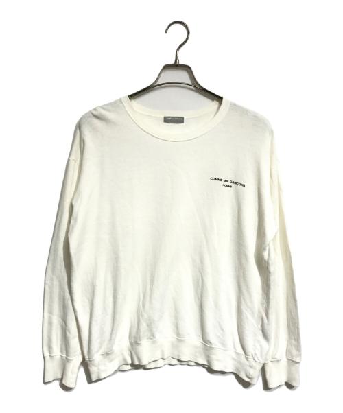 COMME des GARCONS HOMME（コムデギャルソン オム）COMME des GARCONS HOMME (コムデギャルソン オム) ロゴスウェット ホワイト サイズ:表記なしの古着・服飾アイテム