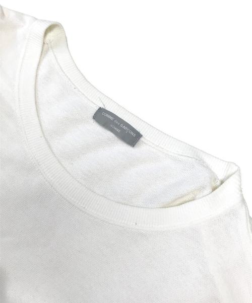 COMME des GARCONS HOMME（コムデギャルソン オム）COMME des GARCONS HOMME (コムデギャルソン オム) ロゴスウェット ホワイト サイズ:表記なしの古着・服飾アイテム