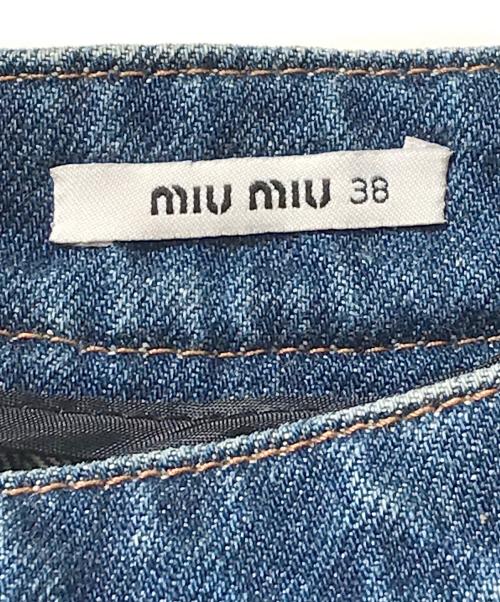 MIU MIU（ミュウミュウ）MIU MIU (ミュウミュウ) デニムスカート インディゴ サイズ:SIZE 38の古着・服飾アイテム