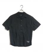 COMME des GARCONS HOMMEコムデギャルソン オム）の古着「製品加工シワS/Sシャツ」｜ブラック
