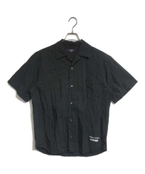 COMME des GARCONS HOMME（コムデギャルソン オム）COMME des GARCONS HOMME (コムデギャルソン オム) 製品加工シワS/Sシャツ ブラック サイズ:Sの古着・服飾アイテム
