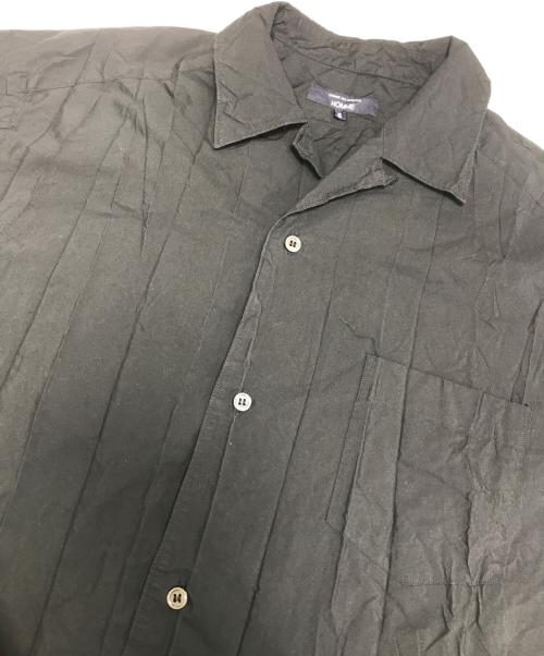 COMME des GARCONS HOMME（コムデギャルソン オム）COMME des GARCONS HOMME (コムデギャルソン オム) 製品加工シワS/Sシャツ ブラック サイズ:Sの古着・服飾アイテム
