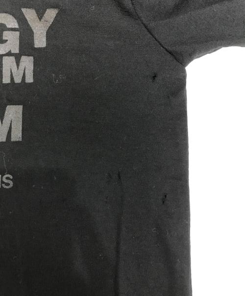 COMME des GARCONS（コムデギャルソン）COMME des GARCONS (コムデギャルソン) メッセージプリントニット ブラック サイズ:Sの古着・服飾アイテム