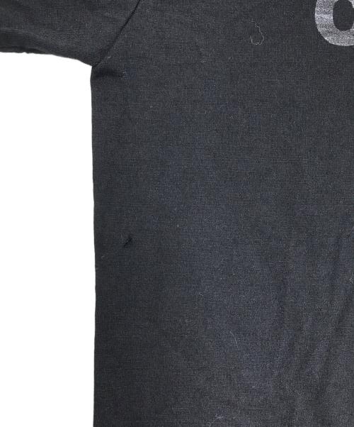 COMME des GARCONS（コムデギャルソン）COMME des GARCONS (コムデギャルソン) メッセージプリントニット ブラック サイズ:Sの古着・服飾アイテム