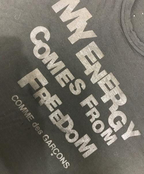 COMME des GARCONS（コムデギャルソン）COMME des GARCONS (コムデギャルソン) メッセージプリントニット ブラック サイズ:Sの古着・服飾アイテム