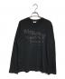 COMME des GARCONS（コムデギャルソン）の古着「メッセージプリントニット」｜ブラック