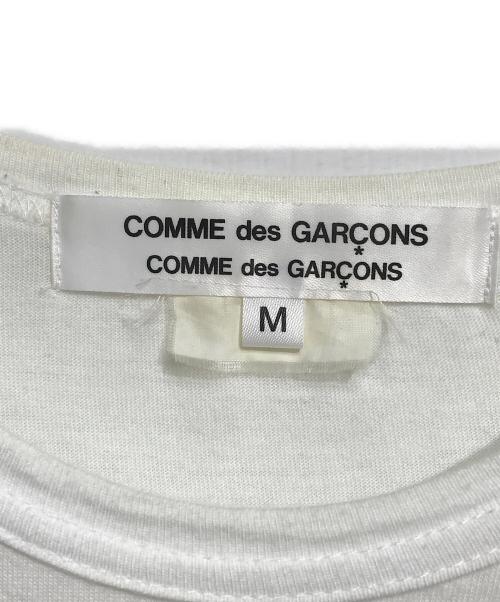 COMME des GARCONS COMME des GARCONS（コムデギャルソン コムデギャルソン）COMME des GARCONS COMME des GARCONS (コムデギャルソン コムデギャルソン) ドッキングカットソーブラウス ホワイト サイズ:Mの古着・服飾アイテム
