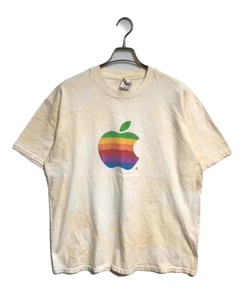 Hanes（ヘインズ）Hanes (ヘインズ) 企業ロゴTシャツ アイボリー サイズ:XLの古着・服飾アイテム