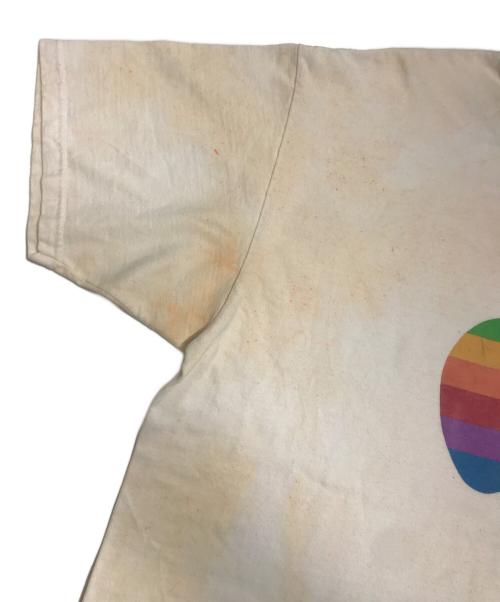 Hanes（ヘインズ）Hanes (ヘインズ) 企業ロゴTシャツ アイボリー サイズ:XLの古着・服飾アイテム