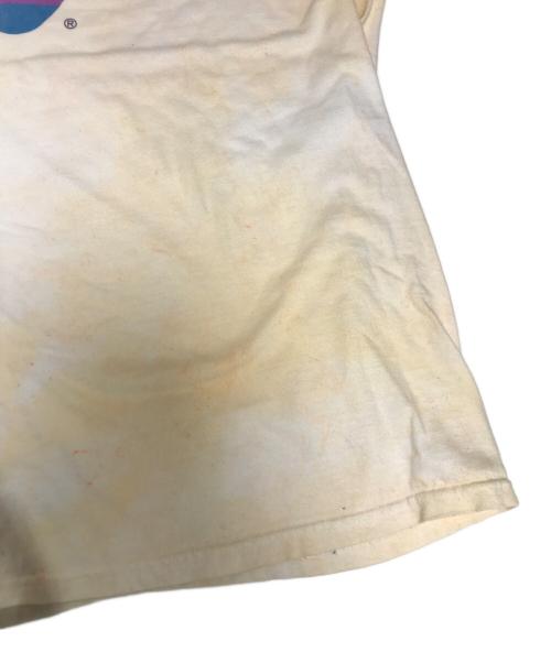 Hanes（ヘインズ）Hanes (ヘインズ) 企業ロゴTシャツ アイボリー サイズ:XLの古着・服飾アイテム