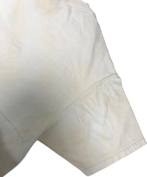 Hanes（ヘインズ）Hanes (ヘインズ) 企業ロゴTシャツ アイボリー サイズ:XLの古着・服飾アイテム