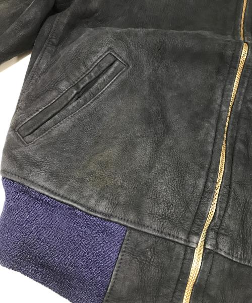 BIRKDALE（バークデール）BIRKDALE (バークデール) ヌバックレザージャケット ブラック サイズ:不明の古着・服飾アイテム