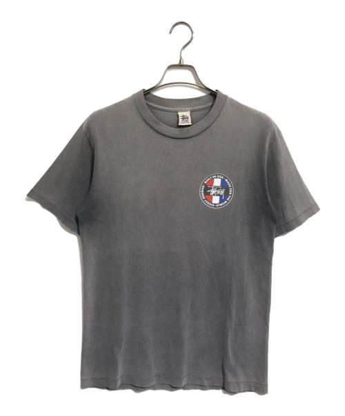 stussy（ステューシー）stussy (ステューシー) プリントTシャツ グレー サイズ:Mの古着・服飾アイテム