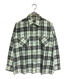 N.HOOLYWOOD（エヌ ハリウッド）の古着「ターゲットネルシャツ」｜黄緑
