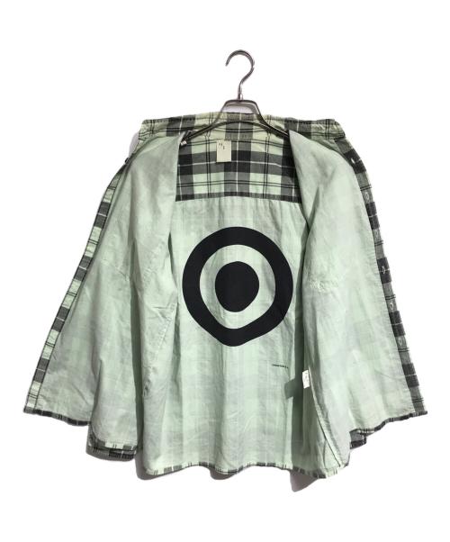 N.HOOLYWOOD（エヌ ハリウッド）N.HOOLYWOOD (エヌ ハリウッド) ターゲットネルシャツ 黄緑 サイズ:Sの古着・服飾アイテム