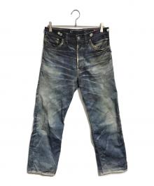JUNYA WATANABE MAN×LEVI'S×BerBerJin（ジュンヤワタナベマン×リーバイス×ベンベルジン）の古着「ナイロンチノクロスプリントデニムパンツ」｜インディゴ