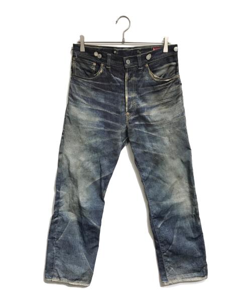 JUNYA WATANABE MAN（ジュンヤワタナベマン）JUNYA WATANABE MAN (ジュンヤワタナベマン) LEVI'S (リーバイス) BerBerJin (ベンベルジン) ナイロンチノクロスプリントデニムパンツ インディゴ サイズ:Sの古着・服飾アイテム