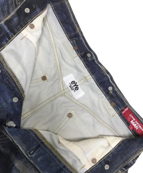 JUNYA WATANABE MAN（ジュンヤワタナベマン）JUNYA WATANABE MAN (ジュンヤワタナベマン) LEVI'S (リーバイス) BerBerJin (ベンベルジン) ナイロンチノクロスプリントデニムパンツ インディゴ サイズ:Sの古着・服飾アイテム
