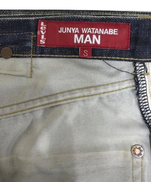 JUNYA WATANABE MAN（ジュンヤワタナベマン）JUNYA WATANABE MAN (ジュンヤワタナベマン) LEVI'S (リーバイス) BerBerJin (ベンベルジン) ナイロンチノクロスプリントデニムパンツ インディゴ サイズ:Sの古着・服飾アイテム