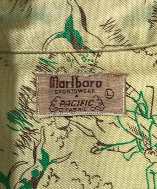 Marlboro Sportswear（マルボロスポーツウェア）Marlboro Sportswear (マルボロスポーツウェア) 長袖シャツ イエロー サイズ:Lの古着・服飾アイテム