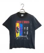 バンドTシャツバンドTシャツ）の古着「90s METALLICA×GUNS N'ROSES(メタリカ × ガンズ・アンド・ローゼズ) バンドTシャツ」｜ブラック