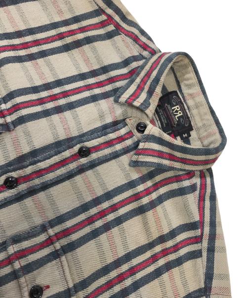 RRL（ダブルアールエル）RRL (ダブルアールエル) チェックネルシャツ ベージュ サイズ:Mの古着・服飾アイテム