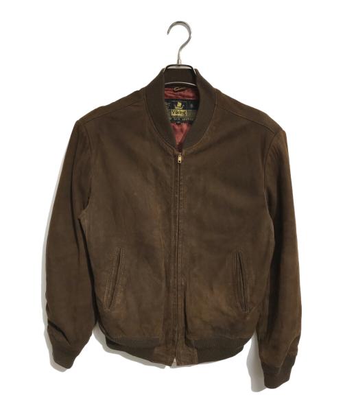 VIKING（バイキング）VIKING (バイキング) ヌバックレザーブルゾン ブラウン サイズ:42の古着・服飾アイテム