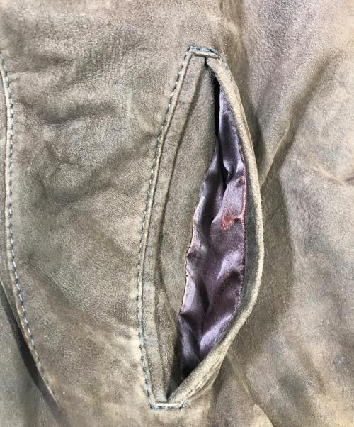 VIKING（バイキング）VIKING (バイキング) ヌバックレザーブルゾン ブラウン サイズ:42の古着・服飾アイテム