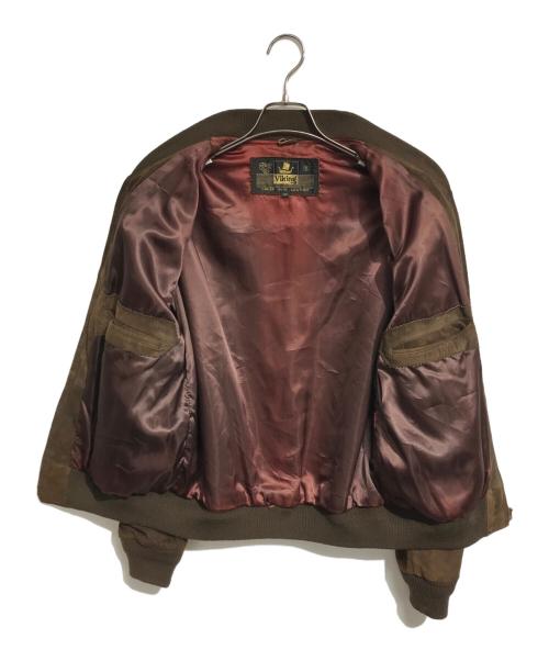 VIKING（バイキング）VIKING (バイキング) ヌバックレザーブルゾン ブラウン サイズ:42の古着・服飾アイテム