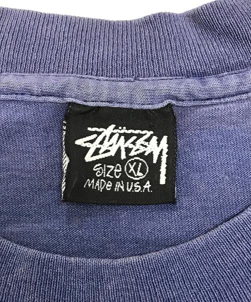 stussy（ステューシー）stussy (ステューシー) サーフスカルプリントTシャツ ネイビー サイズ:XLの古着・服飾アイテム