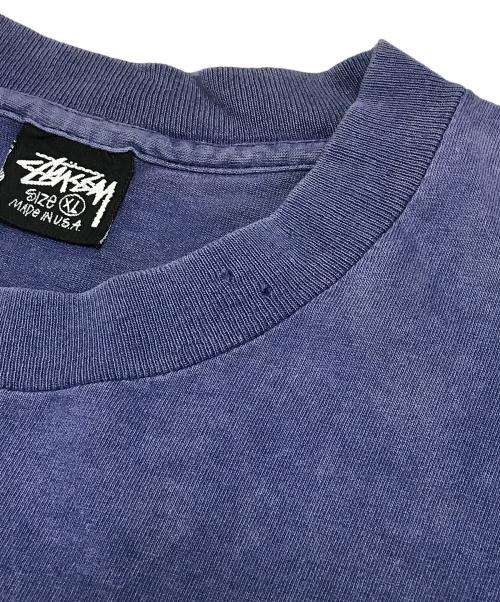 stussy（ステューシー）stussy (ステューシー) サーフスカルプリントTシャツ ネイビー サイズ:XLの古着・服飾アイテム