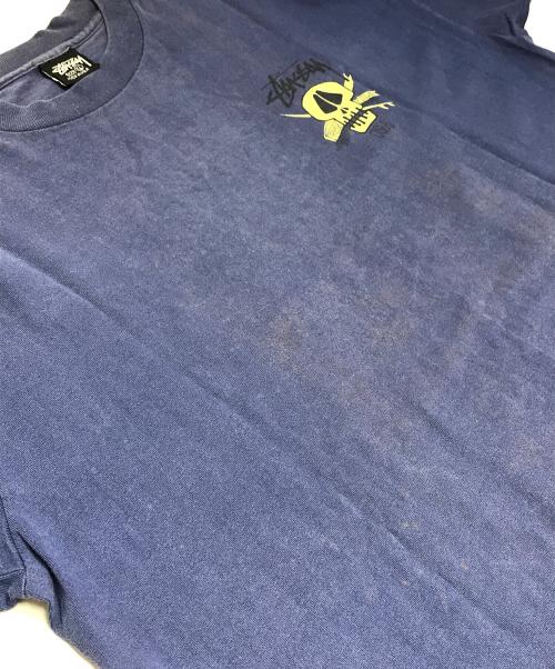 stussy（ステューシー）stussy (ステューシー) サーフスカルプリントTシャツ ネイビー サイズ:XLの古着・服飾アイテム