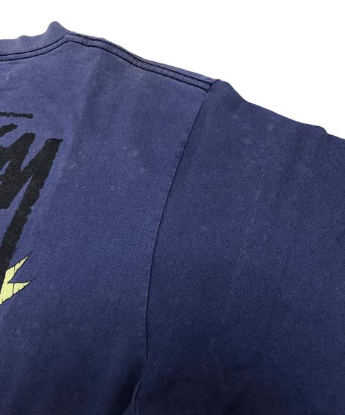 stussy（ステューシー）stussy (ステューシー) サーフスカルプリントTシャツ ネイビー サイズ:XLの古着・服飾アイテム