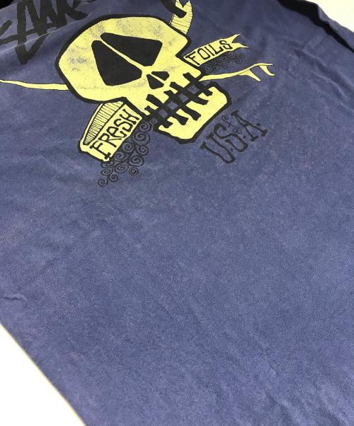 stussy（ステューシー）stussy (ステューシー) サーフスカルプリントTシャツ ネイビー サイズ:XLの古着・服飾アイテム