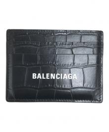 BALENCIAGA（バレンシアガ）の古着「型押しカードケース」｜ブラック