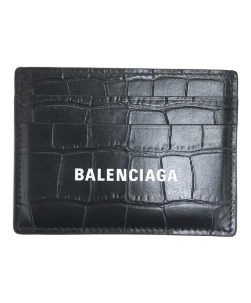BALENCIAGA（バレンシアガ）BALENCIAGA (バレンシアガ) 型押しカードケース ブラック サイズ:表記なしの古着・服飾アイテム