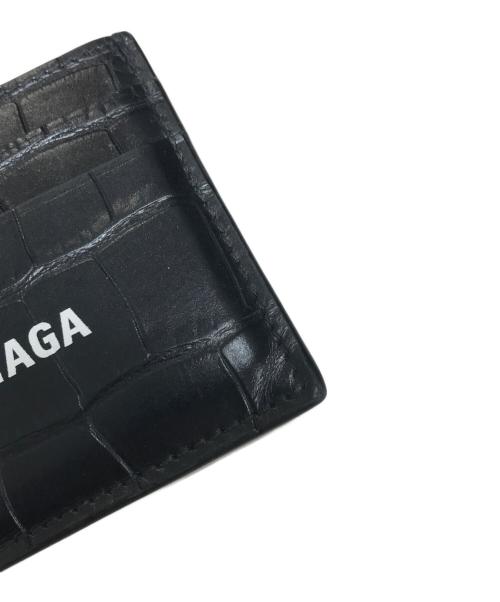 BALENCIAGA（バレンシアガ）BALENCIAGA (バレンシアガ) 型押しカードケース ブラック サイズ:表記なしの古着・服飾アイテム