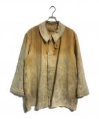 Vetements Mettezヴェトモン メテ）の古着「ブラウンリネンハンティングジャケット」｜ベージュ
