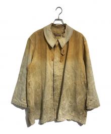 Vetements Mettez（ヴェトモン メテ）の古着「ブラウンリネンハンティングジャケット」｜ベージュ