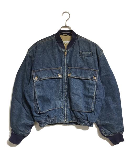 KATHARINE HAMNETT（キャサリンハムネット）KATHARINE HAMNETT (キャサリンハムネット) デニムボンバージャケット インディゴ サイズ:Mの古着・服飾アイテム