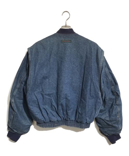 KATHARINE HAMNETT（キャサリンハムネット）KATHARINE HAMNETT (キャサリンハムネット) デニムボンバージャケット インディゴ サイズ:Mの古着・服飾アイテム