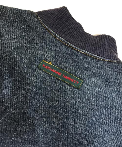 KATHARINE HAMNETT（キャサリンハムネット）KATHARINE HAMNETT (キャサリンハムネット) デニムボンバージャケット インディゴ サイズ:Mの古着・服飾アイテム