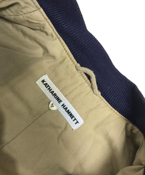 KATHARINE HAMNETT（キャサリンハムネット）KATHARINE HAMNETT (キャサリンハムネット) デニムボンバージャケット インディゴ サイズ:Mの古着・服飾アイテム